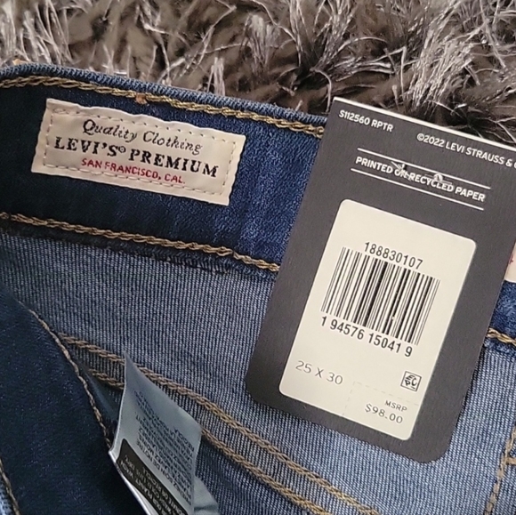 724 HIGH RISE SLIM STRAIGHT FIT WOMEN'S JEANS Size 25x30 - Picture 5 of 11